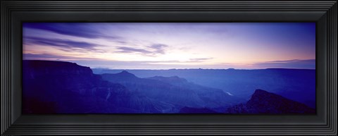 Framed Grand Canyon north rim at sunrise, Arizona, USA Print