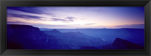 Framed Grand Canyon north rim at sunrise, Arizona, USA Print