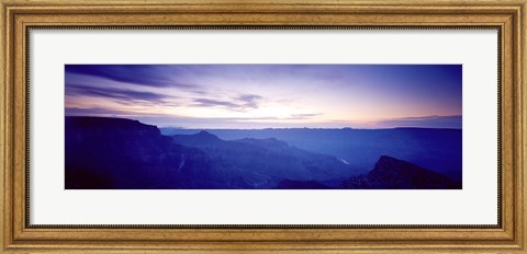 Framed Grand Canyon north rim at sunrise, Arizona, USA Print