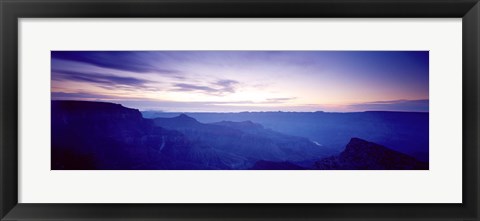 Framed Grand Canyon north rim at sunrise, Arizona, USA Print