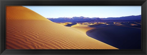 Framed Sunrise at Stovepipe Wells, Death Valley, California Print