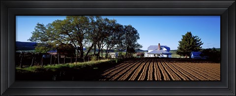 Framed Homestead in Southern Utah, USA Print