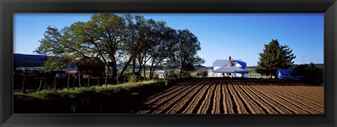 Framed Homestead in Southern Utah, USA Print