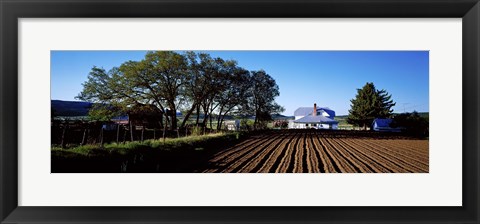 Framed Homestead in Southern Utah, USA Print