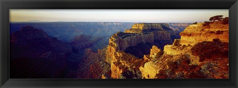 Framed Navajo Peak at sunset, Cape Royal, Grand Canyon, Arizona, USA Print