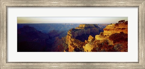 Framed Navajo Peak at sunset, Cape Royal, Grand Canyon, Arizona, USA Print