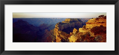 Framed Navajo Peak at sunset, Cape Royal, Grand Canyon, Arizona, USA Print