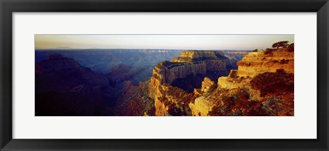 Framed Navajo Peak at sunset, Cape Royal, Grand Canyon, Arizona, USA Print