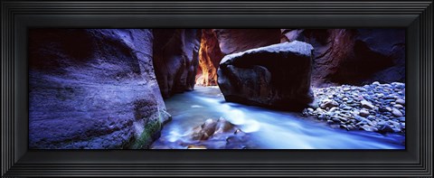 Framed Virgin River at Zion National Park, Utah, USA Print