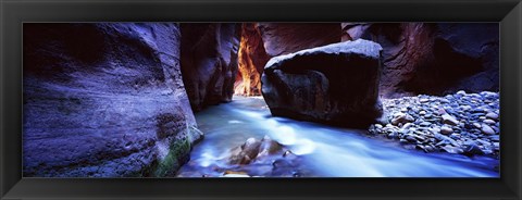 Framed Virgin River at Zion National Park, Utah, USA Print