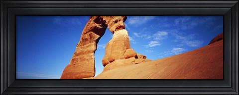 Framed Low angle view of Delicate Arch, Arches National Park, Utah, USA Print