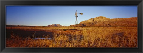 Framed Windmill in a Field, U.S. Route 89, Utah Print