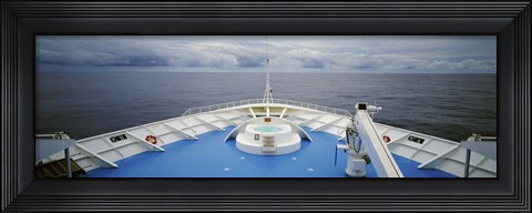 Framed Deck of a cruise ship, Hawaii, USA Print