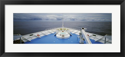 Framed Deck of a cruise ship, Hawaii, USA Print