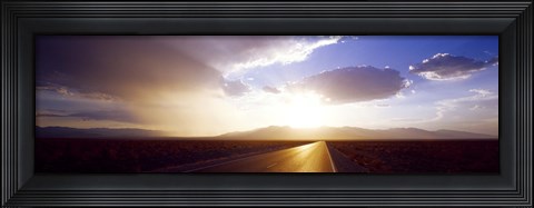 Framed Death Valley National Park at Sunset, California Print