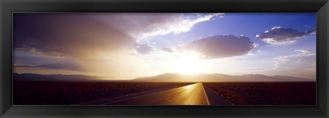 Framed Death Valley National Park at Sunset, California Print