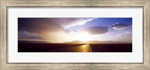 Framed Death Valley National Park at Sunset, California Print