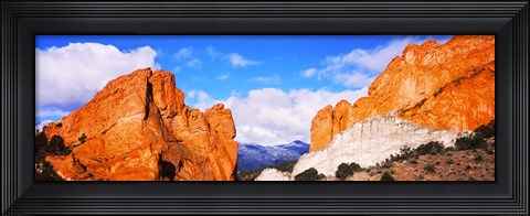 Framed Rock formations, Garden of The Gods, Colorado Springs, Colorado, USA Print