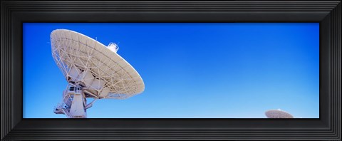 Framed Radio telescope satellite dishes of the Very Large Array on the Plains of San Agustin, Socorro, New Mexico, USA Print