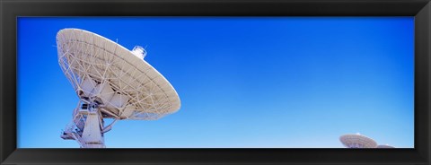 Framed Radio telescope satellite dishes of the Very Large Array on the Plains of San Agustin, Socorro, New Mexico, USA Print
