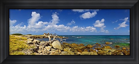 Framed Rocks at the coast, Aruba Print