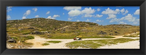 Framed Rugged eastern side of an island, Aruba Print