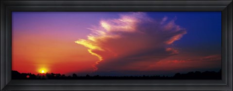 Framed Sunset Marion Co IL USA Print