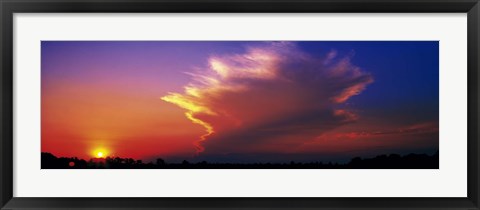 Framed Sunset Marion Co IL USA Print