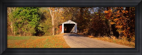 Framed Melcher Covered Bridge Parke Co IN USA Print