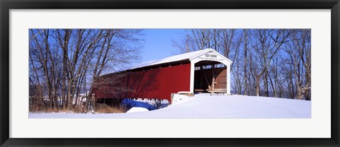 Framed Neet Covered Bridge Parke Co IN USA Print