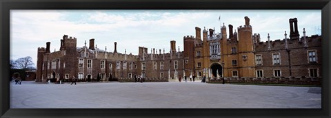 Framed Facade of a building, Hampton Court Palace, London, England Print