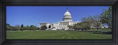 Framed USA, Washington DC, Low angle view of the Capitol Building Print