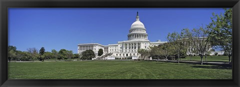 Framed USA, Washington DC, Low angle view of the Capitol Building Print