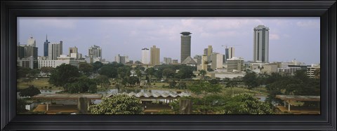 Framed Skyline View of Nairobi, Kenya Print