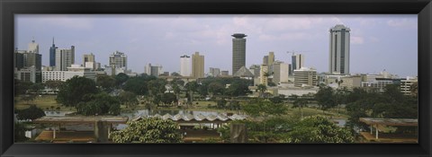 Framed Skyline View of Nairobi, Kenya Print