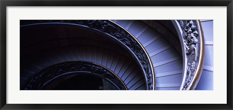 Framed Spiral Staircase, Vatican Museum, Rome, Italy Print