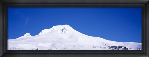Framed Snowcapped mountains, Mt Hood, Oregon, USA Print
