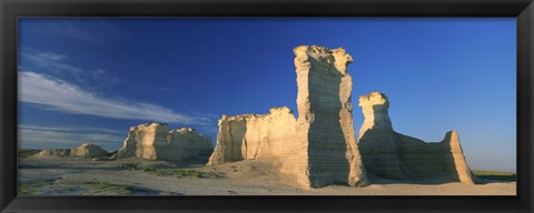 Framed Monument Rocks, Gove County, Kansas Print