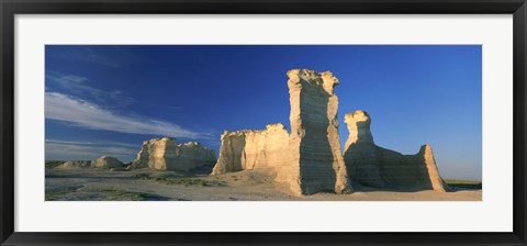 Framed Monument Rocks, Gove County, Kansas Print