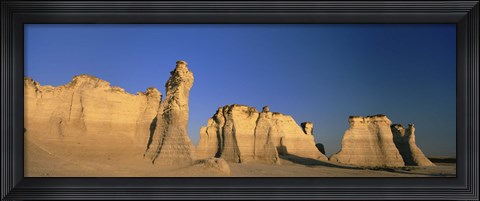 Framed Monument Rocks in Kansas Print