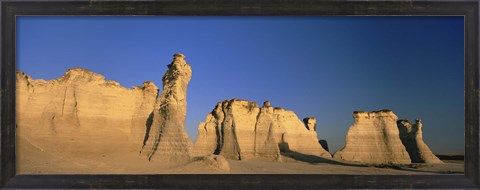 Framed Monument Rocks in Kansas Print