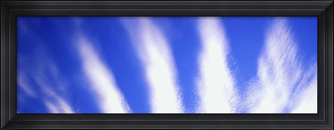 Framed Cloud Stripes on a Blue Sky Print