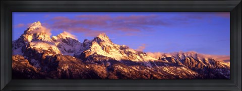 Framed Teton Range Mountains, Grand Teton National Park, Wyoming Print