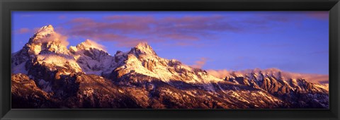 Framed Teton Range Mountains, Grand Teton National Park, Wyoming Print