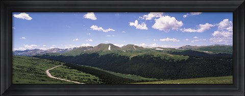 Framed High angle view of a mountain range, Rocky Mountain National Park, Colorado, USA Print