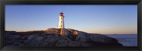 Framed Peggy&#39;s Point Lighthouse, Peggy&#39;s Cove, Nova Scotia, Canada Print