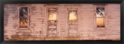 Framed Facade of a Farmhouse, Livingston County, Illinois Print