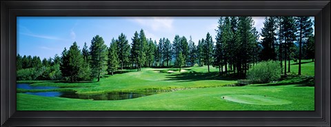 Framed Golf course, Edgewood Tahoe Golf Course, Stateline, Douglas County, Nevada, USA Print