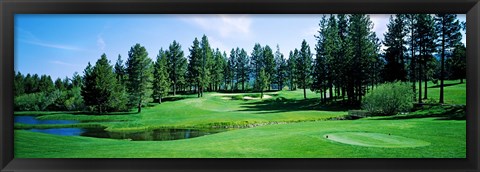 Framed Golf course, Edgewood Tahoe Golf Course, Stateline, Douglas County, Nevada, USA Print