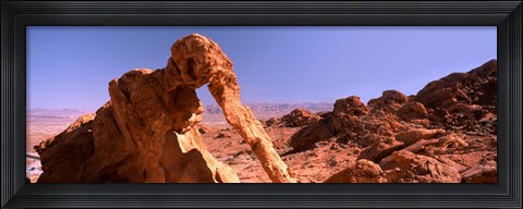 Framed Rock formations, Valley of Fire State Park, Nevada, USA Print
